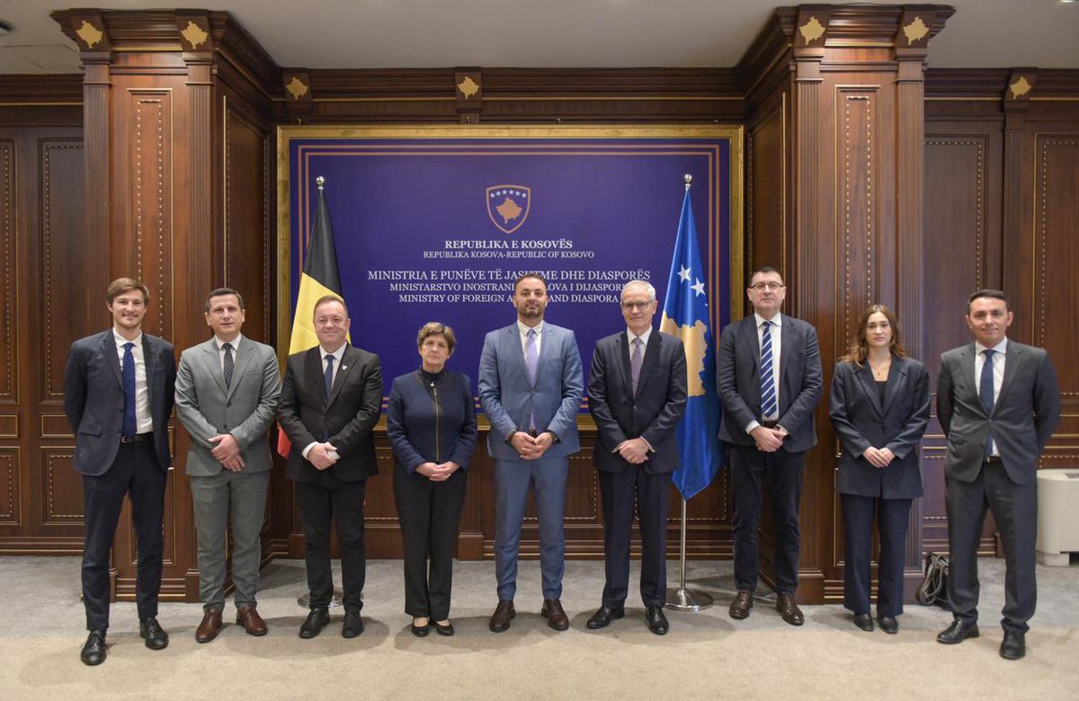 Excellent political consultations between 🇽🇰 &amp; 🇧🇪 MFAs with Ms. Birgit Stevens. 
Focused on deepening bilateral ties, advancing cooperation &amp; exploring new partnerships - from economic development to international engagement. Grateful for Belgium’s steadfast support &amp; friendship.