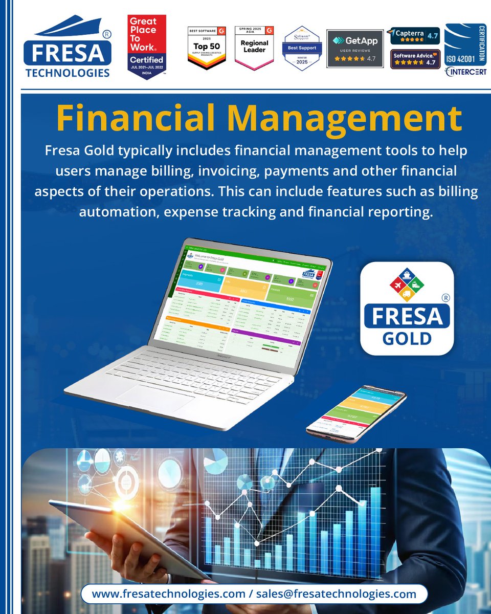 fresatechnology's tweet image. 💰 Financial Management

For more queries please visit below link 👇
fresatechnologies.com/products/fresa…

🥇Award-Winning Software, Trusted Worldwide – Check Out Our Achievements!🏆
fresatechnologies.com/awards/

#Fresa #Freightsolutions #Freightforwarding #Import #FresaGold #ERPSoftware