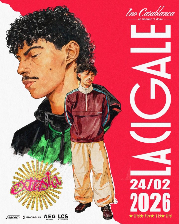 🚨 INO CASABLANCA annonce une DATE DE CONCERT à LA CIGALE !

L’occasion parfaite pour vivre « Extasia » en live 🔥  

📆 24 FÉVRIER 2026