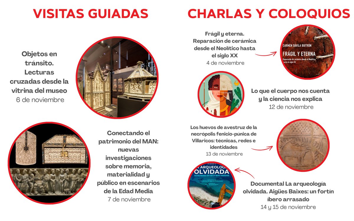 🏛 Descubre todas las actividades previstas por el <a href="/MANArqueologico/">Museo Arqueológico Nacional</a> para la #SemanaDeLaCiencia2025

🔬 Visitas guiadas, talleres, charlas y coloquios para fomentar la cultura científica

Más información 🔗 bit.ly/4oGzkTA