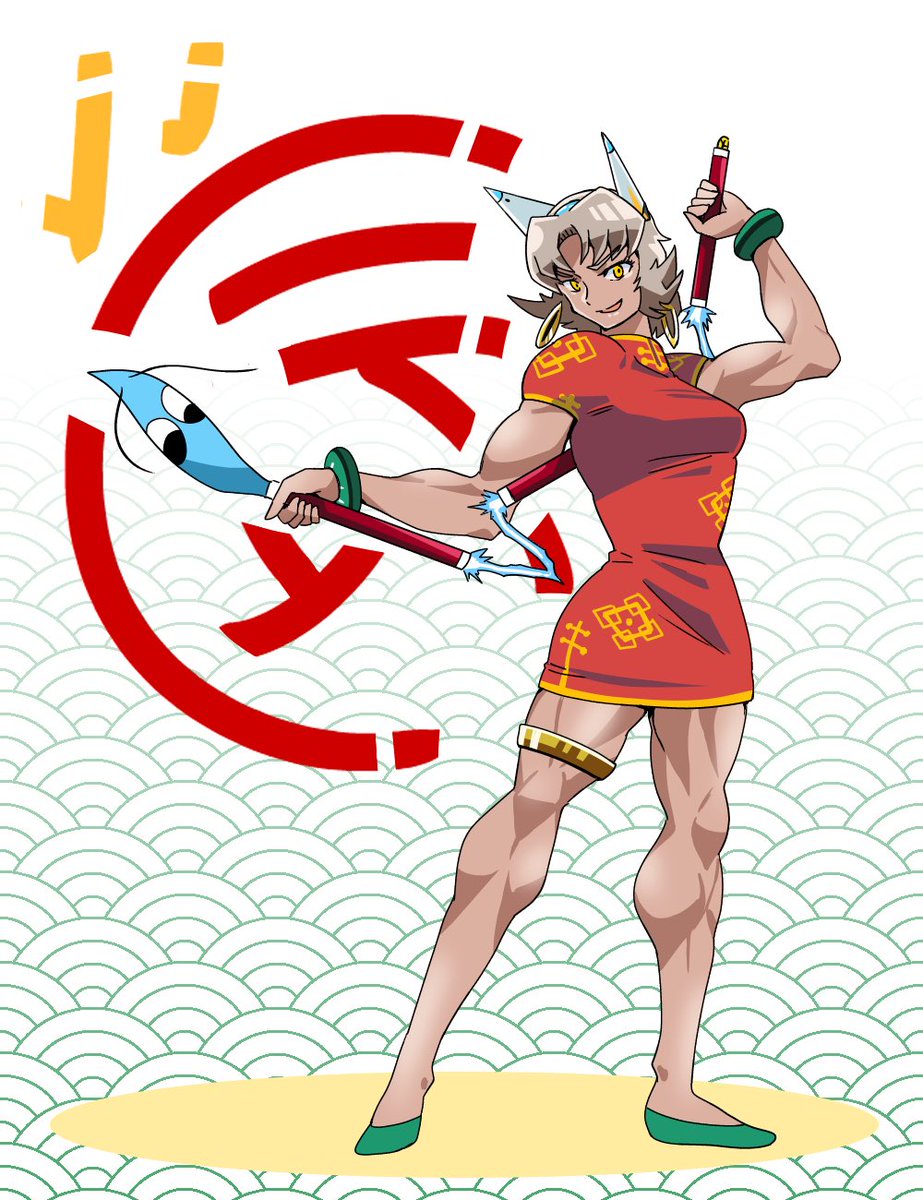 「こういうお姉さんです。対戦お願いします」|おとなみのイラスト