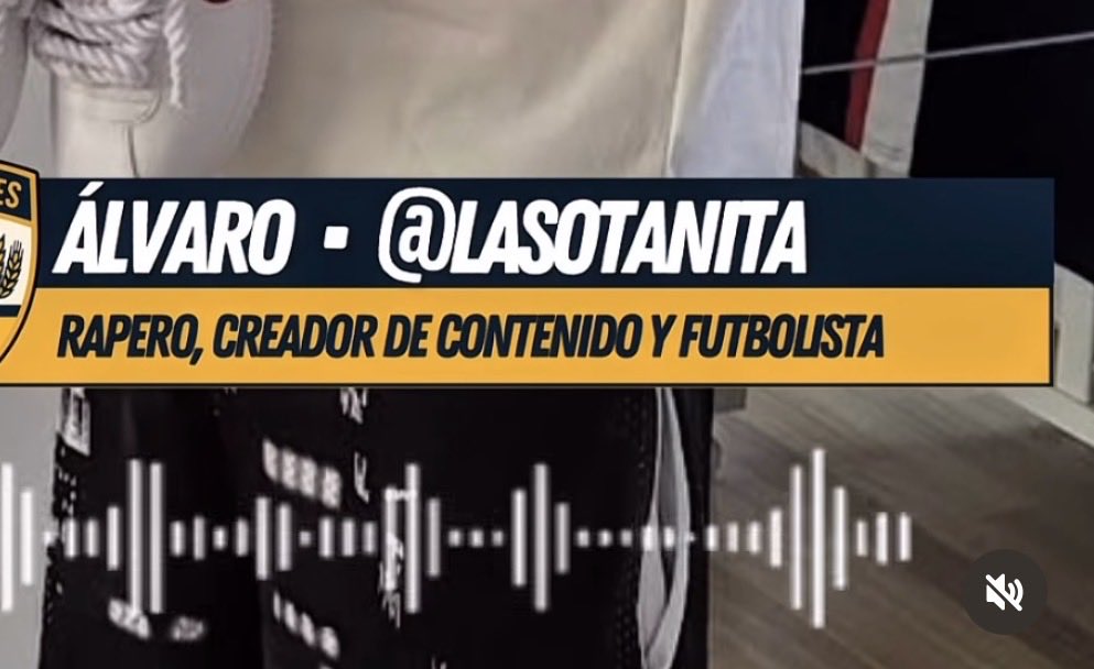 De rapero tengo poco, de creador de contenido menos, bueno y de futbolista ya ni hablamos