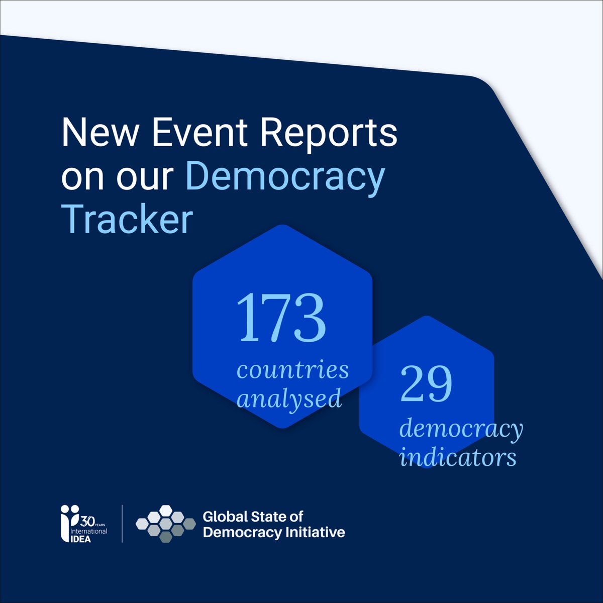 Int_IDEA's tweet image. 🌍 #DemocracyMatters. At @Int_IDEA, we track political developments in 173 countries with 29 key indicators through our #DemocracyTracker.

Get clear, impartial insights on the latest trends shaping democracy.

🔗 Explore last month’s highlights: bit.ly/DemTrac