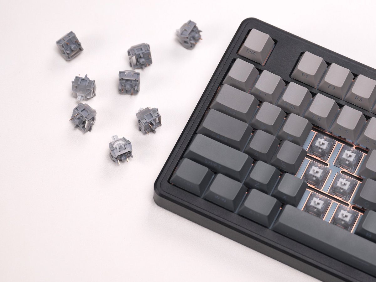 TTCswitch's tweet photo. ๐New Arrival: TTC Chiyan Silver Switch
A high-performance mechanical switch equipped with PMO P75 Esports Custom Mechanical Keyboard!
#gaming #switchkeyboard #gamingswitch https://t.co/HuhhsS5fDn
