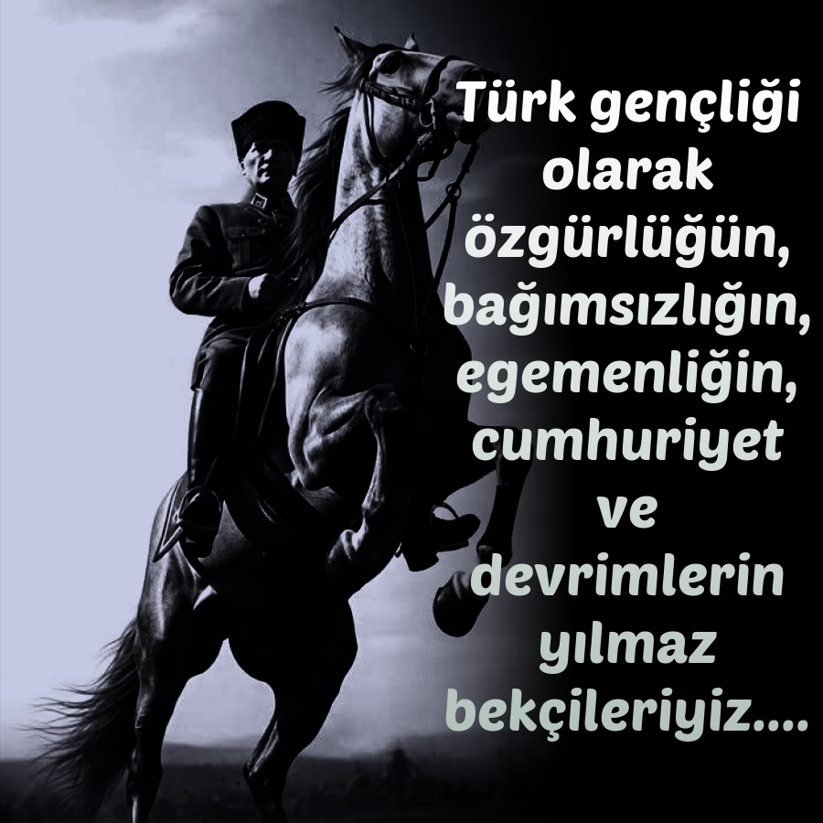 CUMHURİYET'in bir erdem olduğuna inananların,
İnsanca yaşamımızı, onurumuzu, varlığımızı, topraklarımızı, bayrağımızı, sancağımızı borçlu olduğumuz M.Kemal ATATÜRK ve değerli silah arkadaşlarının kadrini kıymetini bilen yurttaşların bayramı kutlu olsun..
#cumhuriyet102yaşında