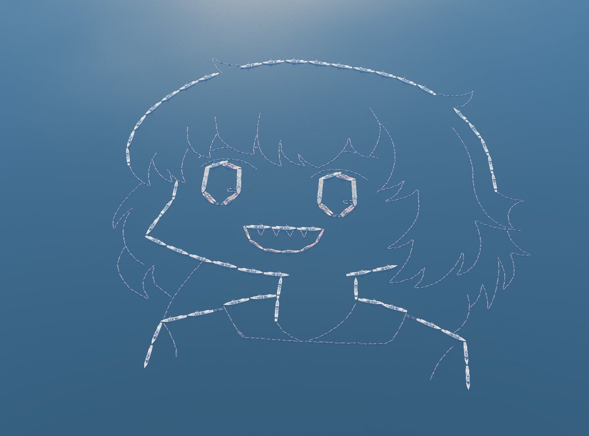 sadly still alive, however i stopped bedrotting and actually did something today so.. yay for me i guess?

have a throwback to me drawn in DCS World using boats (700 ish of them??)