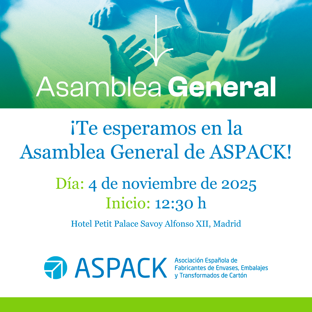 🔹 La Asamblea General de ASPACK 2025 se celebra el próximo 4 de noviembre en Madrid.

📣 Contaremos con la intervención del subdirector general de Industria e Inspección de la Comunidad de Madrid.

👉 Inscríbete aquí: ow.ly/29Hj50XgXP7

#ASPACK #Asamblea #Madrid