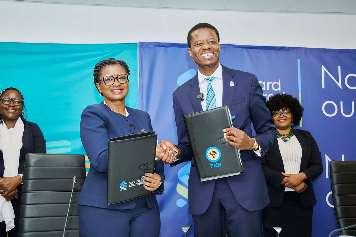 FNBZambia's tweet photo. Today marks a major milestone for FNB Zambia! We are thrilled to announce that FNB Zambia has finalised an agreement with Standard Chartered for the transfer of Standard Chartered's Wealth and Retail Banking business to FNB Zambia. Our CEO- Kapumpe Chola highlighted that this strategic move underscores the strength of Zambia's financial landscape and unlocks new opportunities for growth, expanded services, and enhanced customer value.#FNBZambia #Nextisnow #ChangetoFNB
