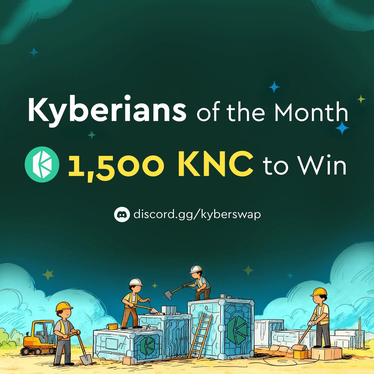 A friend of my younger Sis asked if I can find anything online to help her earn some funds 

I immediately said YES! and went hunting 

Then I found out that <a href="/KyberNetwork/">Kyber Network</a> will basically reward you for just being active in the Discord 😮 

They have 1500 $KNC up for grabs this