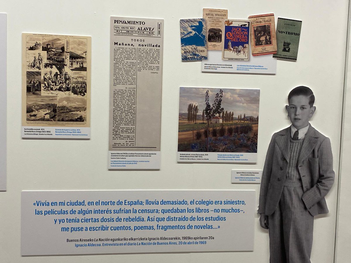 📖 Presentamos el catálogo de la exposición “Ignacio Aldecoa. El narrador de historias”, con motivo de su centenario. 

Un viaje por su obra y legado con textos de Guillamón, Encinar, Juaristi y Zaldua. 

📌 Consigue tu ejemplar en la Casa de Cultura Ignacio Aldecoa.
