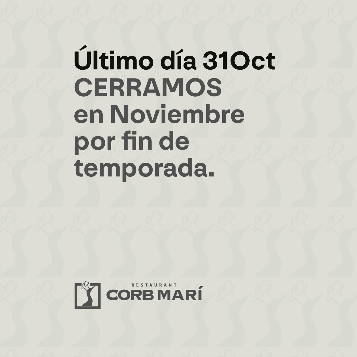 Restaurant Corb Marí tweet media