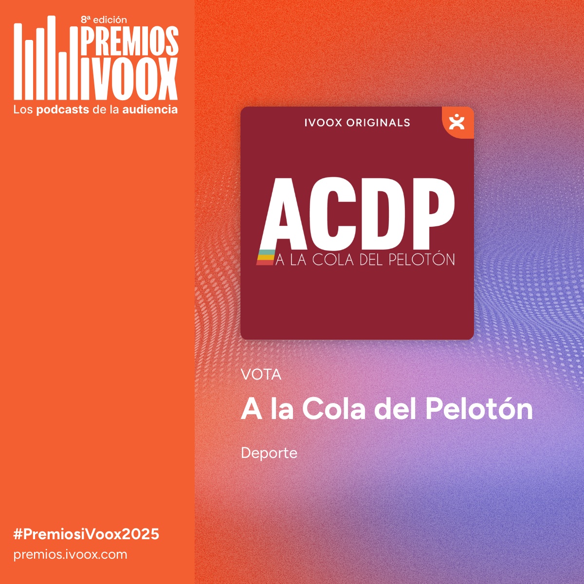 🤪¡FAMILIAAA! Últimos días para votarnos en los #PremiosiVoox <a href="/ivoox/">iVoox</a> 

➡️ go.ivoox.com/wv/premios25?c… ⬅️

Desde este enlace podéis votar directamente nuestro podcast y buscar otros que os gusten.

⚠️ ¡Hasta el 3 de noviembre! ❤️ GRACIAS por apoyarnos.