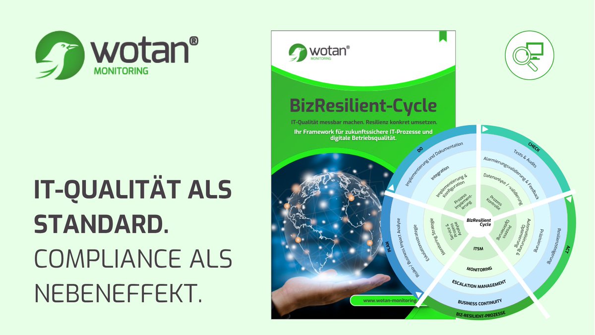 WotanMonitoring's tweet image. Der BizResilient-Cycle unterstützt bei NIS2, DORA &amp;amp; ISO-Zertifizierungen.

Ein Framework, das IT-Qualität stärkt, Risiken senkt und Business Continuity sicherstellt.

📘 Erfahre, wie’s funktioniert: shorturl.at/qXl5x

#BizResilientCycle #Compliance #AuditreadyLösung…
