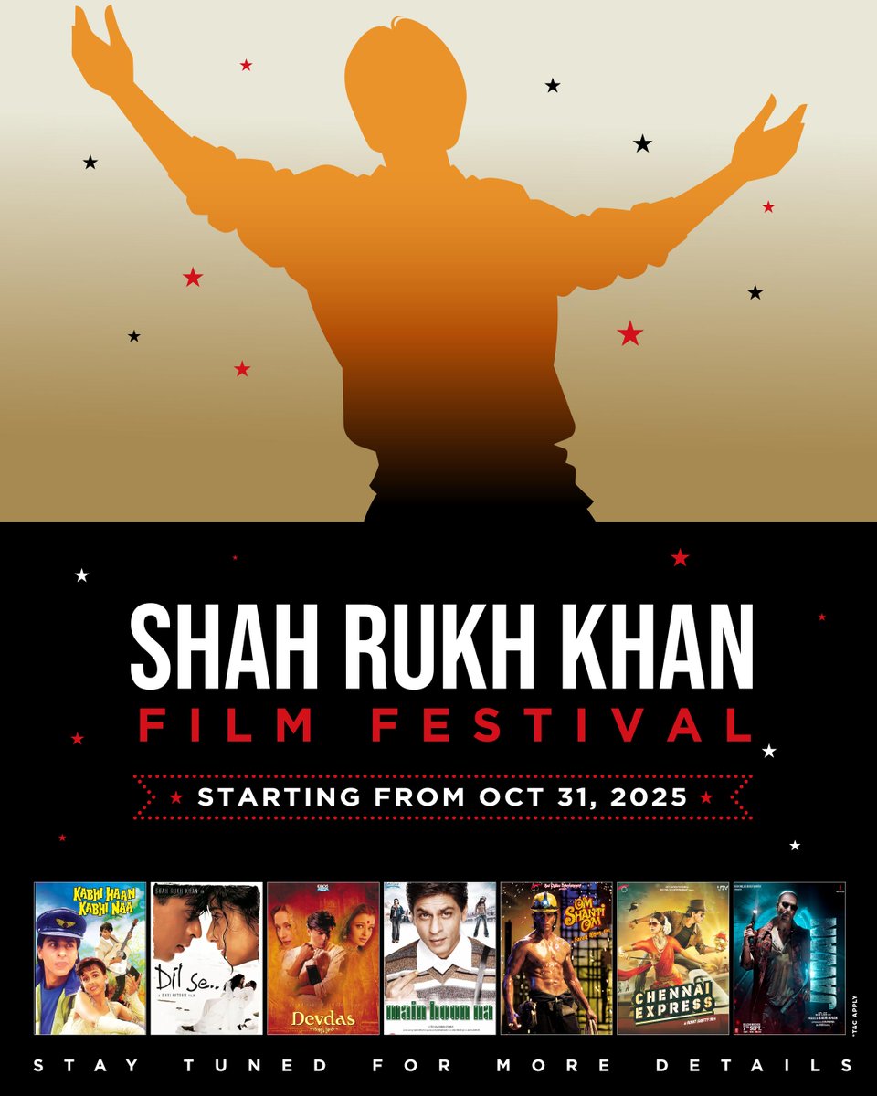 novocinemas_qtr's tweet image. From romance to drama, SRK has ruled them all 🌟🎬 Join us for the Shah Rukh Khan Film Festival starting October 31. Relive the magic on the big screen — book your tickets today!

#SRKFilmFestival #RetroCinema #AGreatTimeOut