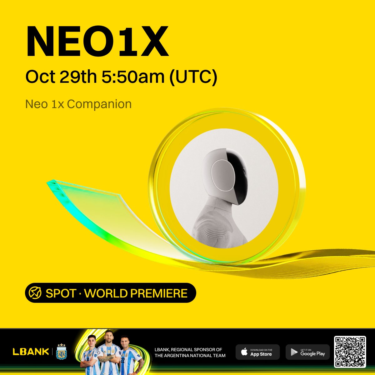🔥 World Premiere #listing 🌠 $NEO1X (Neo 1x Companion) has been listed on  LBank！ A next-generation humanoid home robot project backed by OpenAI, now  entering pre-sale, positioning 1X as a leader in