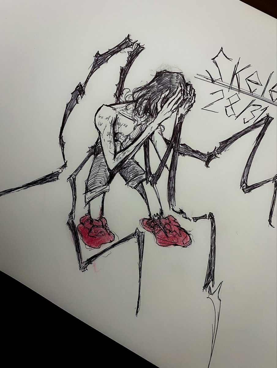 EdyexR's tweet photo. Day 28 Skeletal 
#inktober #inktoberday28 #inktober2025 https://t.co/tVmUsFPNKB