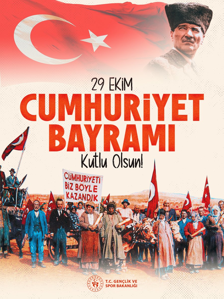 29 Ekim Cumhuriyet Bayramımız Kutlu Olsun!🇹🇷

Cumhuriyetimizin kurucusu Gazi Mustafa Kemal Atatürk'ü, silah arkadaşlarını ve dünden bugüne bu toprakları bize yurt kılmak için canıyla kanıyla bedel ödeyen tüm kahramanlarımızı rahmet ve minnetle yâd ediyorum. Aziz ruhları şâd