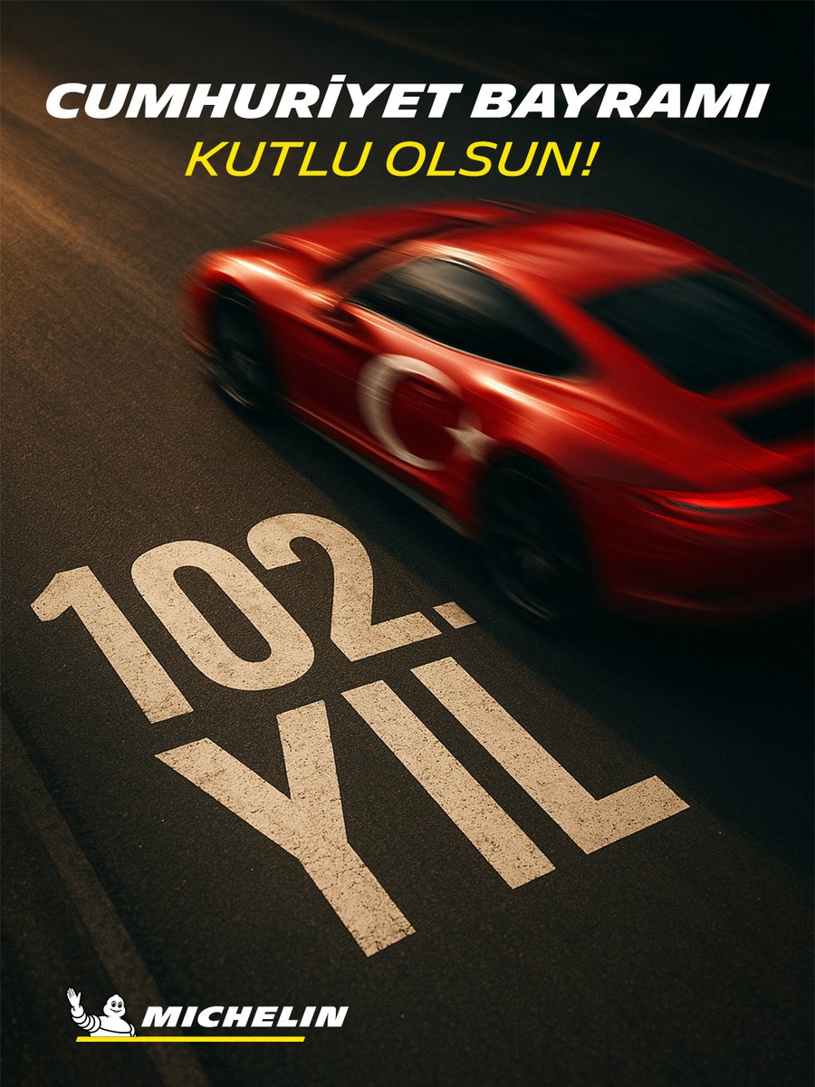 Cumhuriyet 102 yaşında! ❤️

Bağımsızlığımızın en büyük simgesi 29 Ekim Cumhuriyet Bayramı kutlu olsun!

#Michelin #YeniMaceralaraHazırız #29Ekim #Cumhuriyet