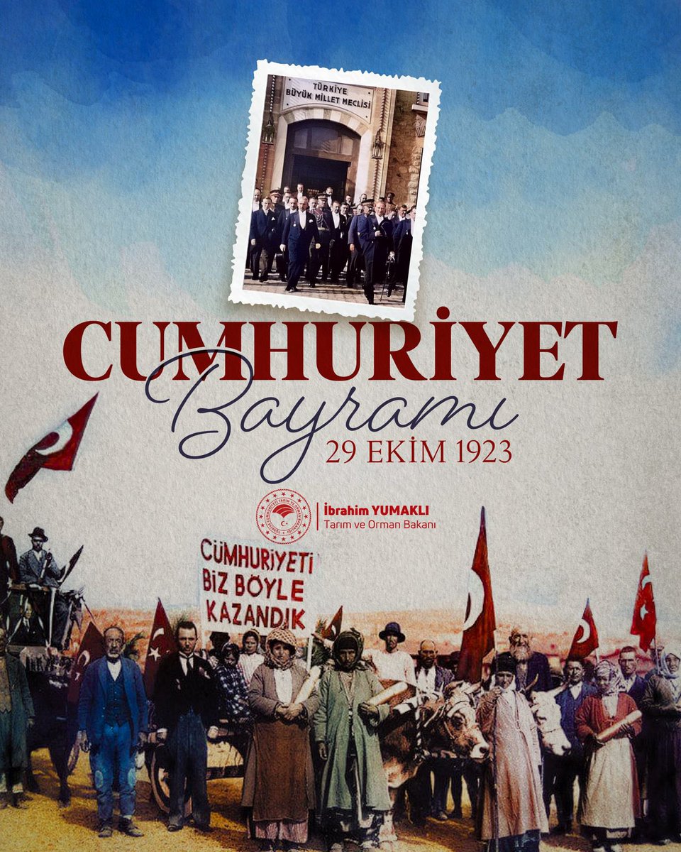 🇹🇷 Cumhuriyetimizin 102. yılına ulaşmanın gururunu ve coşkusunu yaşıyoruz.

Milli Mücadele’nin zorlu şartlarında bağımsızlık uğruna mücadele eden Gazi Mustafa Kemal Atatürk ve silah arkadaşları ile tüm şehitlerimizi ve kahraman gazilerimizi rahmet, minnet ve şükranla anıyorum.