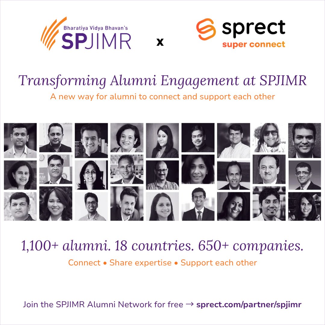 Alumni of SPJIMR tweet media