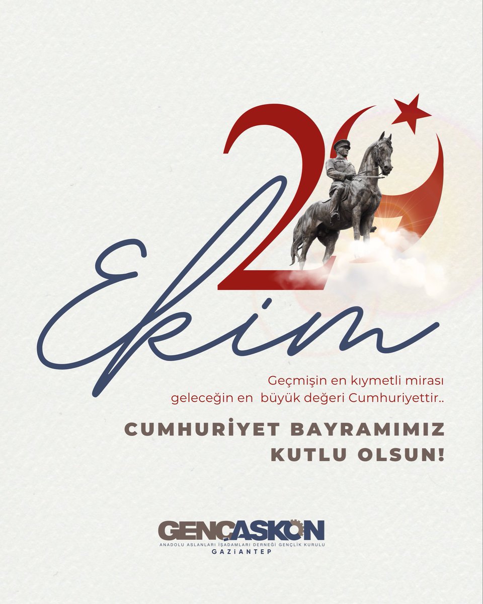 Geçmişin en kıymetli mirası geleceğin en büyük değeri Cumhuriyettir…

29 Ekim Cumhuriyet Bayramımız kutlu olsun.