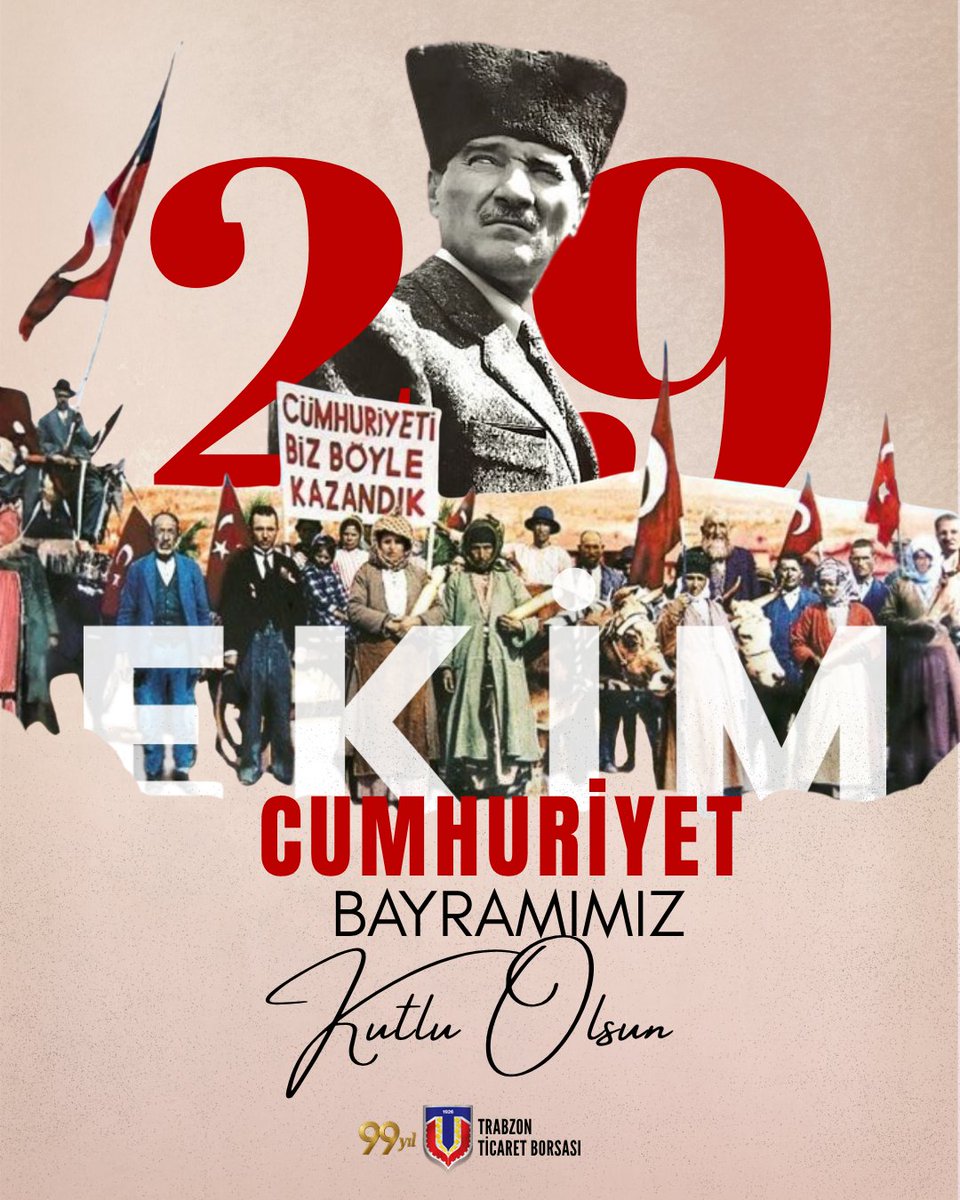 Cumhuriyetimizin 102. kuruluş yıldönümünde başta Gazi Mustafa Kemal Atatürk ve Milli Mücadele arkadaşları olmak üzere tüm şehit ve gazilerimizi rahmet, minnet ve saygıyla anıyoruz.
29 Ekim Cumhuriyet Bayramımız kutlu olsun
#29EkimCumhuriyetBayramı