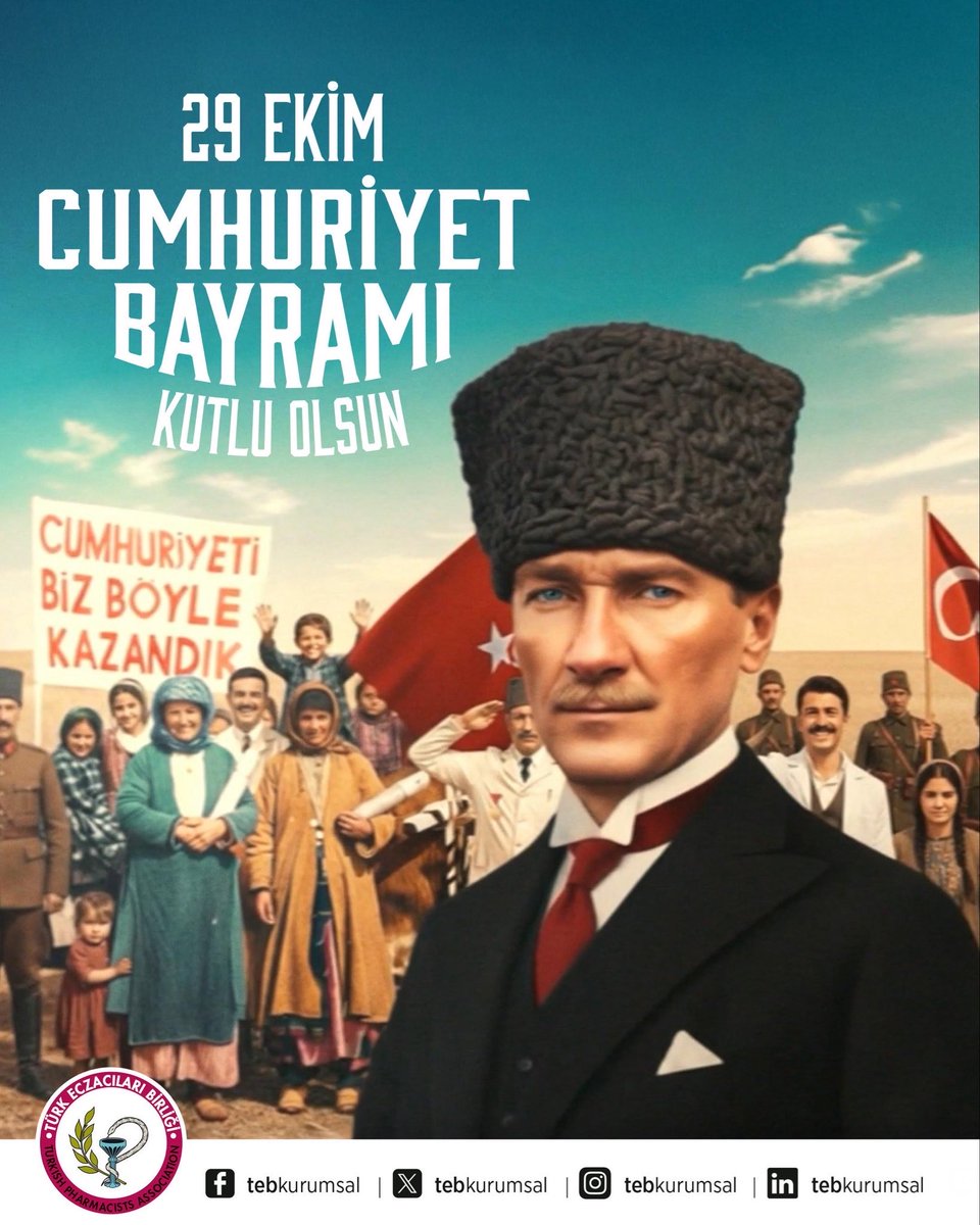 29 EKİM CUMHURİYET BAYRAMIMIZ KUTLU OLSUN 

Cumhuriyet, bir milletin küllerinden yeniden doğuşunun ve kendi iradesine sahip çıkışının destanıdır.

Cumhuriyet, laik, demokratik ve sosyal bir hukuk devleti anlayışıyla bir asır önce filizlenen; eşitlik, özgürlük ve bilimle kök