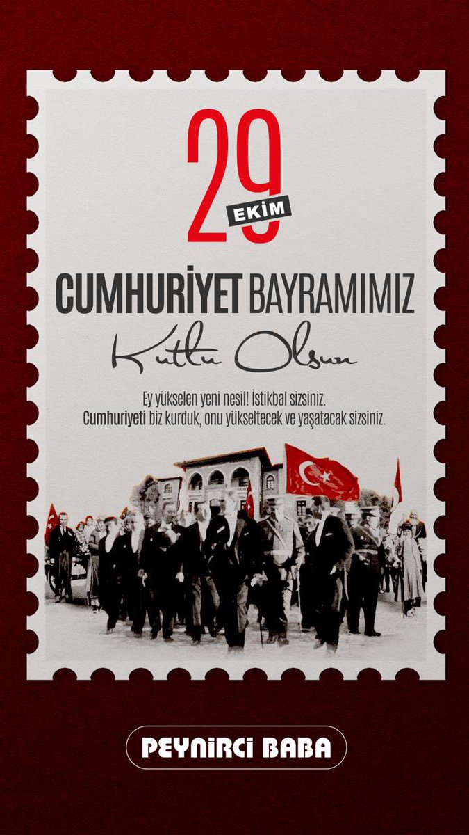 29 Ekim Cumhuriyet Bayramımız Kutlu Olsun! 🇹🇷