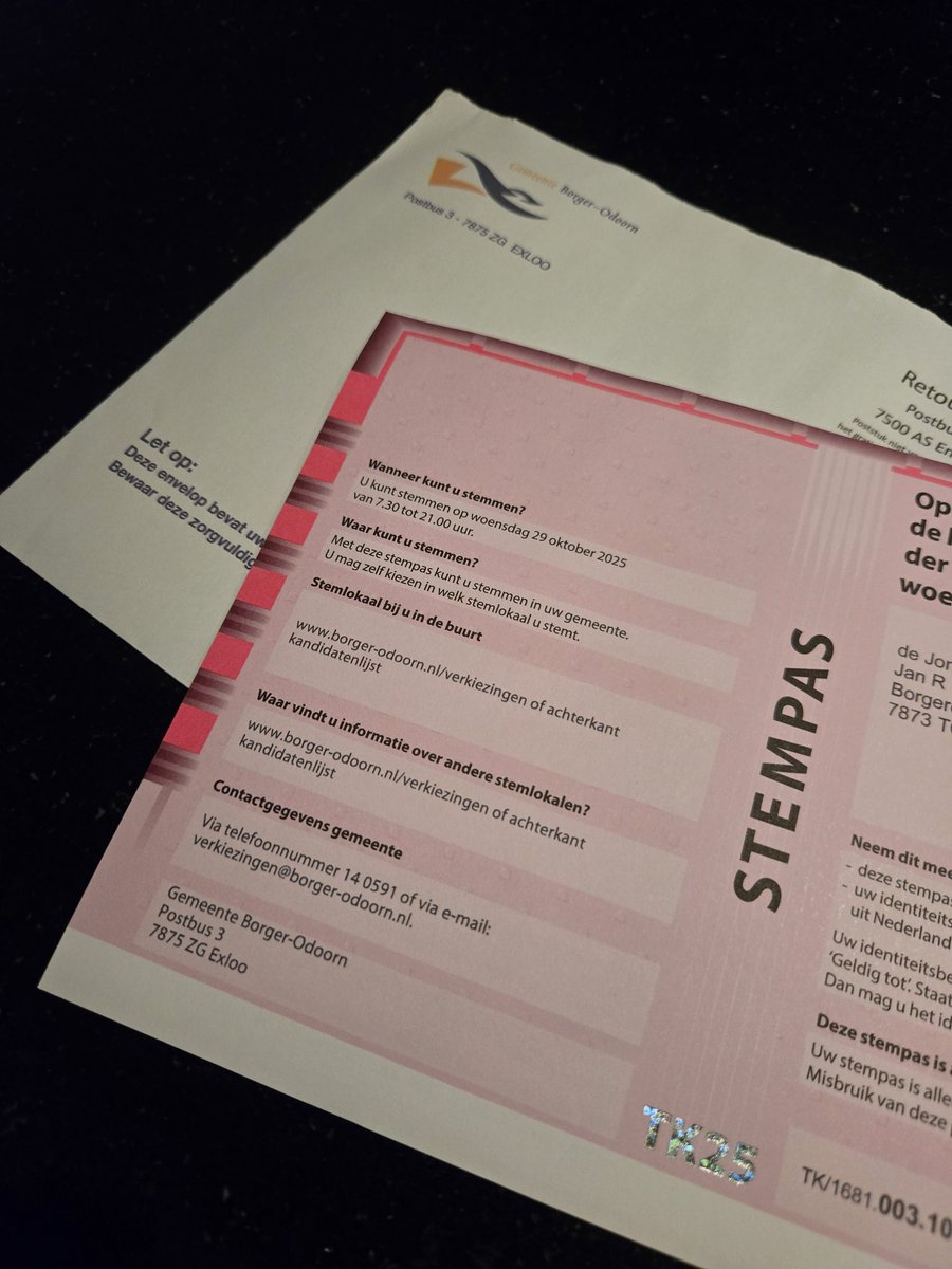 Nu niet stemmen, straks niet zeuren. #stem 
#verkiezingen2025