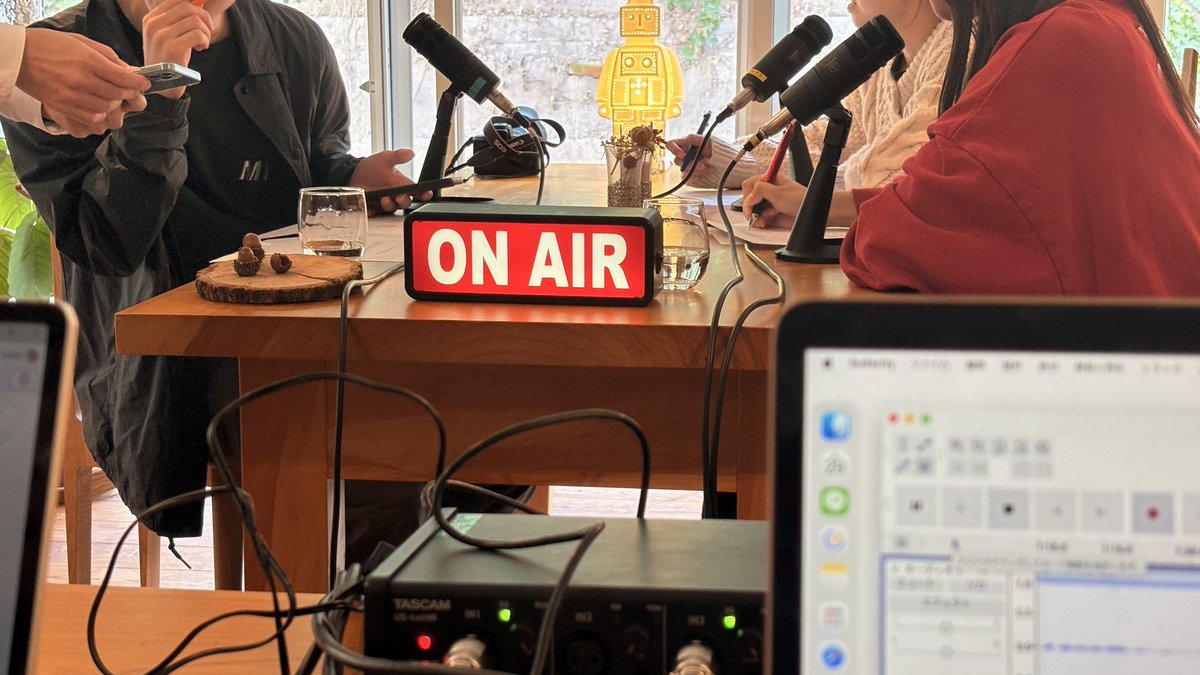 iamsho2002's tweet image. カフェゼミラジオin香川三豊 #melc2025
今日はこんな空間で収録します！