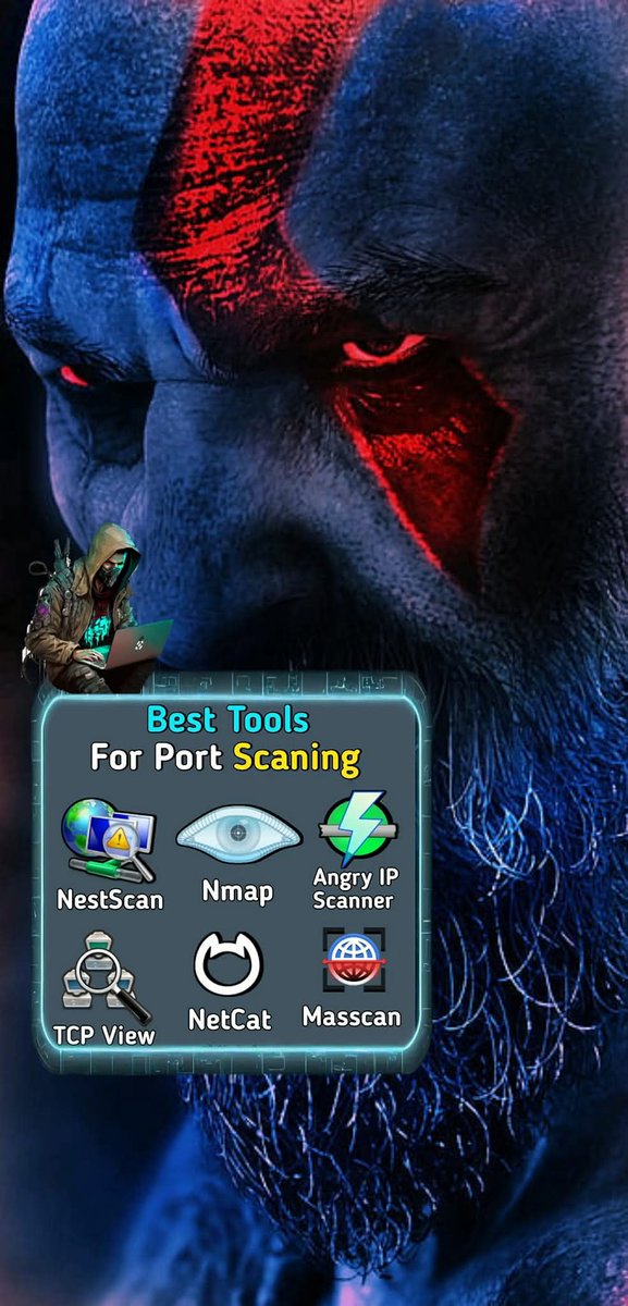 Anastasis_King's tweet image. 🧠 Best Tools for Port Scanning & Network Analysis 🔍
#NetworkSecurity #PortScanning #CyberSecurity #Nmap #Masscan #Netcat #EthicalUse #NetworkAnalysis #InfoSec #EducationOnly