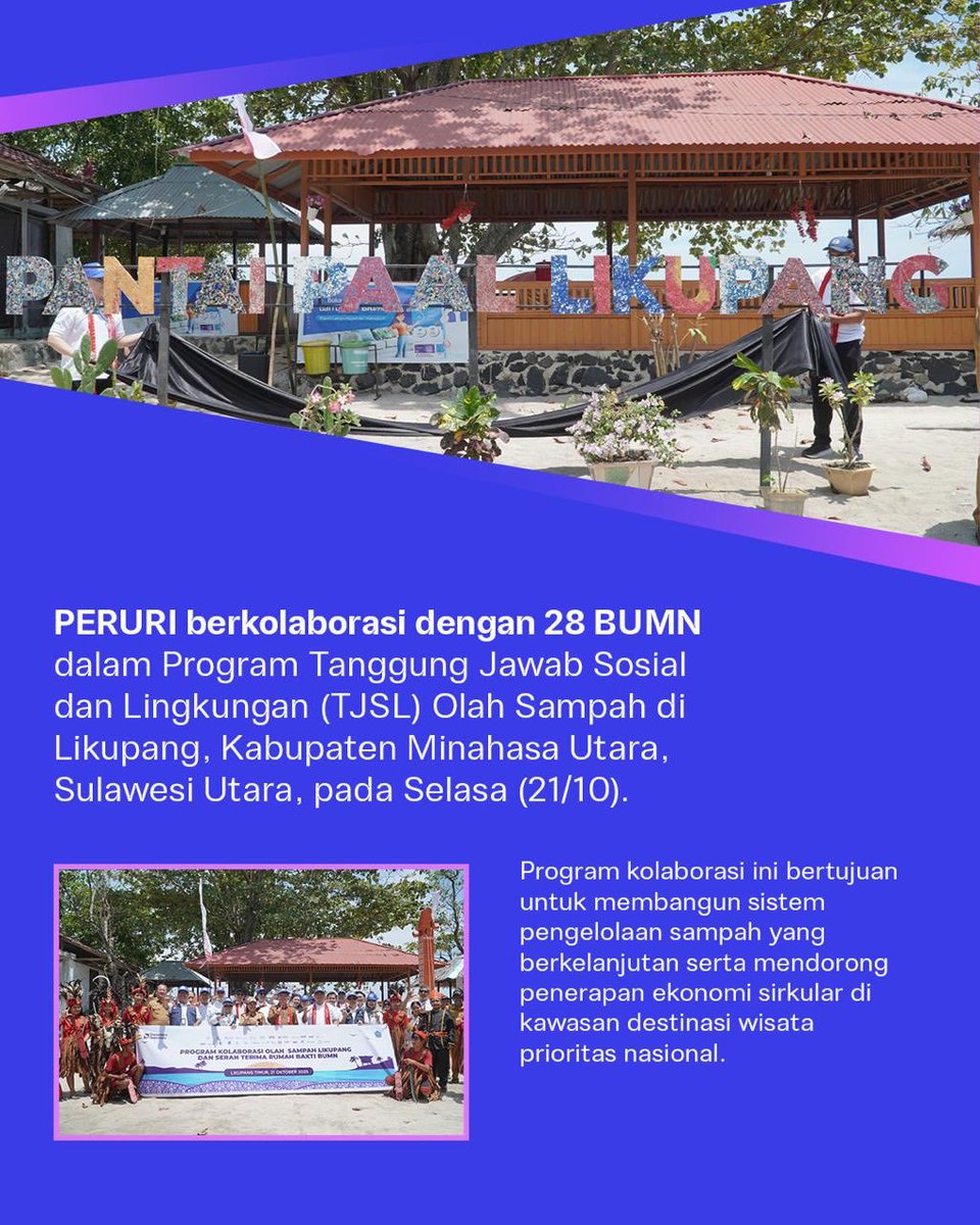 Febrienkr's tweet photo. PERURI dan 28 BUMN lainnya membangun sistem pengelolaan sampah berkelanjutan melalui Program Kolaborasi Olah Sampah. 

#PerusahaanTeknologiHighSecurity #InnovationforASovereignFuture #KemajuanBerdaulat #InovasiKeamananTinggi #PeruriGovTechIndonesia
#TrusteeOfSovereignty https://t.co/3L84K4PJWE