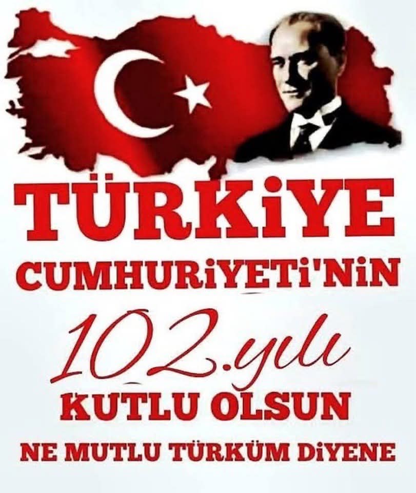 Benim en büyük eserim CUMHURİYET tir
 TÜRKİYE CUMHURIYETİ bir eserdir
 Atamıza minnetle, duayla, Saygıyla,sevgiyle, özlemle...❤❤
#atamızaminnetarız 
#sonsuzşükranlarımızla  #29ekimcumhuriyetbayramımız
#kutluolsun🇹🇷🇹🇷🇹🇷🇹🇷🇹🇷🇹🇷🇹🇷
