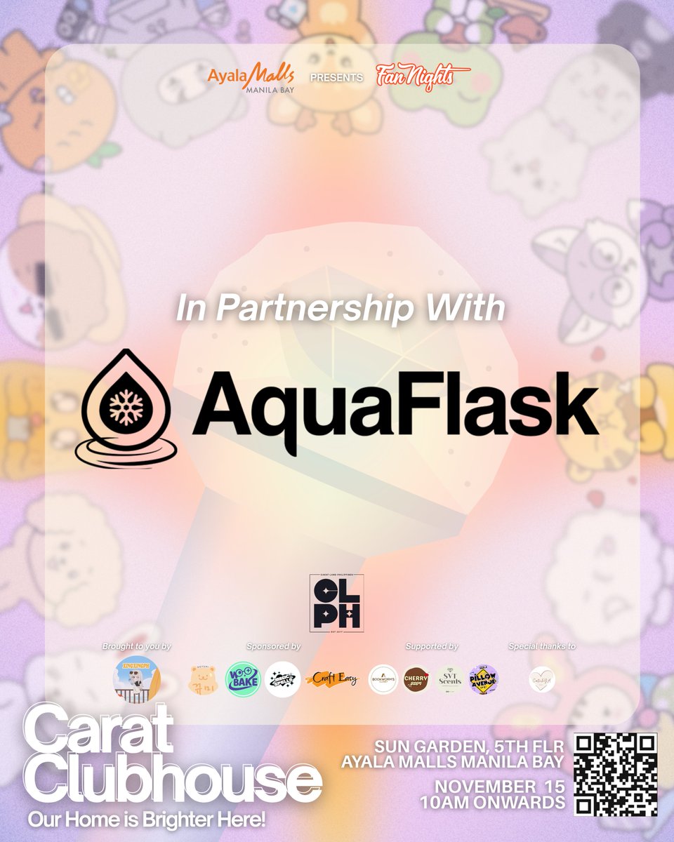 Hydration meets inspiration! 💧

In partnership with AquaFlask PH, we’re keeping the energy flowing and the moments cool and refreshing! Just like the joy and passion that unite every CARATs. 💎✨

As we celebrate SEVENTEEN’s music, friendship, and love, let’s also carry the