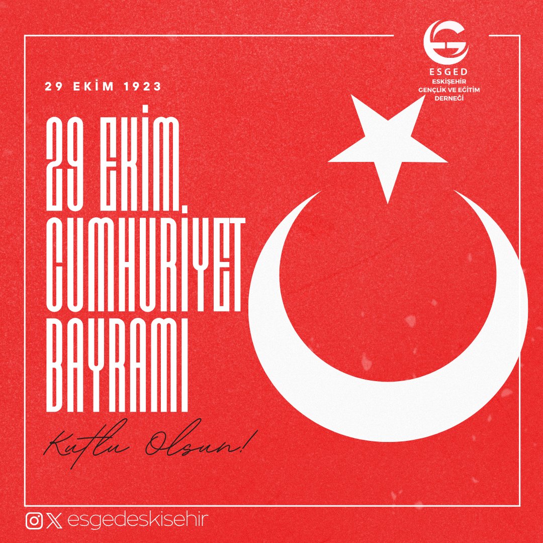 29 Ekim Cumhuriyet Bayramımız Kutlu Olsun 🇹🇷
#29Ekim #CumhuriyetBayramı