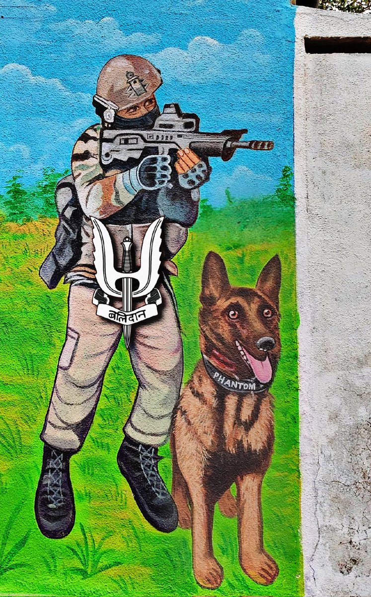 AlphaCompany_'s tweet image. Remembering Phantom — the brave 9 PARA (SF) assault dog who made the ultimate sacrifice in J&amp;amp;K. 🇮🇳

#LestWeForgetIndia #specialforces #IndianArmy