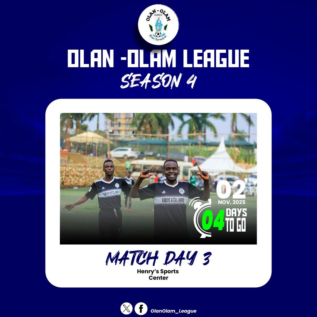 Rk22Team's tweet image. 🗓️ 02/11/2025
📍  Henry’s sports Center 
   “4days to go!!!!”@OlanOlam_League