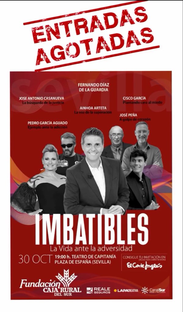 ¡Qué alegría! Entradas agotadas. Muchas gracias, SEVILLA.