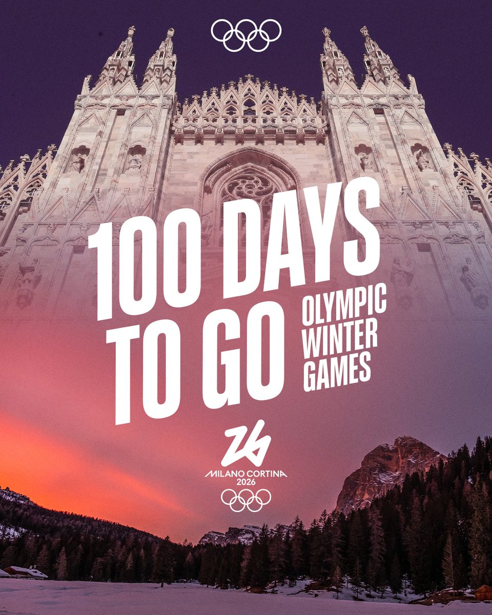 It is going to be in great Italian style: The Milano Cortina 2026 Winter Olympics are around the corner. Only 100 days to go.

#Olympics #MilanoCortina2026 #100DaysToGo #ItalianStyle