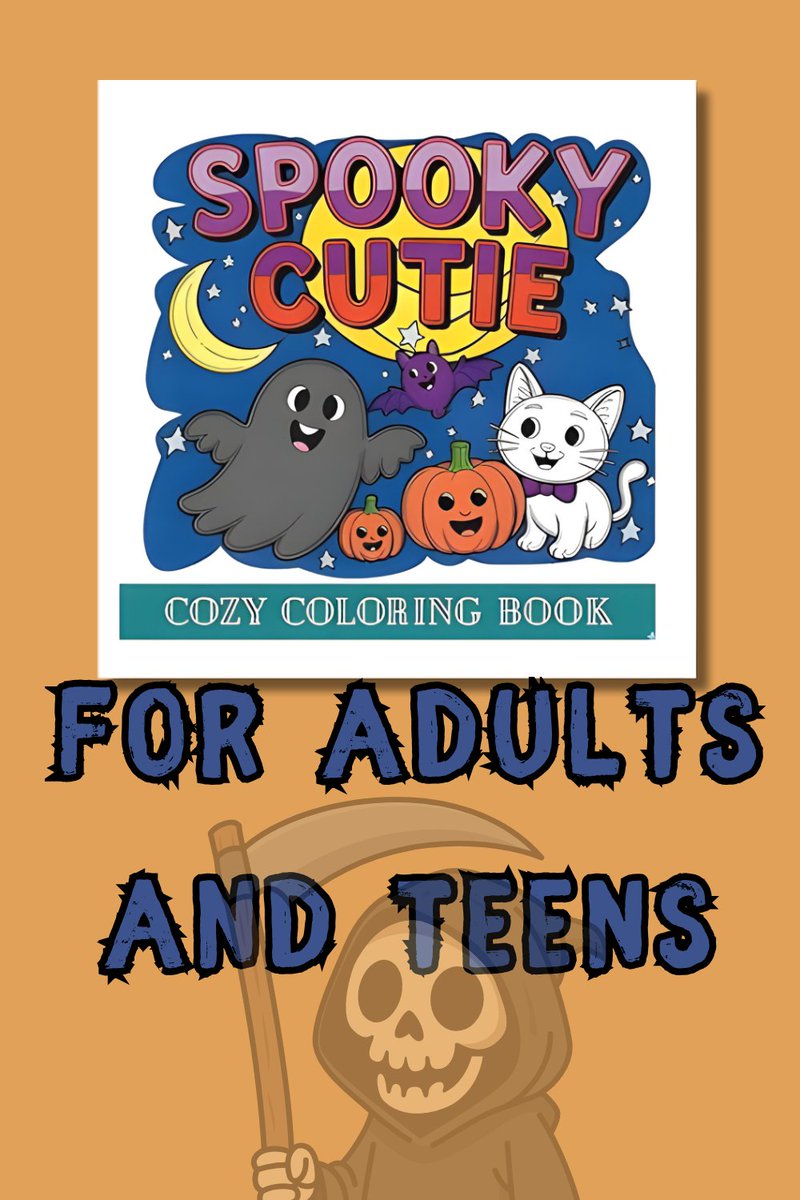 Unwind with Spooky Cutie! 👻✨ Adorable creepy creatures meet cozy hygge moments in this relaxing coloring book for adults &amp; teens.🎨🍂

 #SpookyCutie #HyggeVibes #RelaxAndColor #StressRelief #CozyCreativity

Shop here 👉 tinyurl.com/yc6kundz