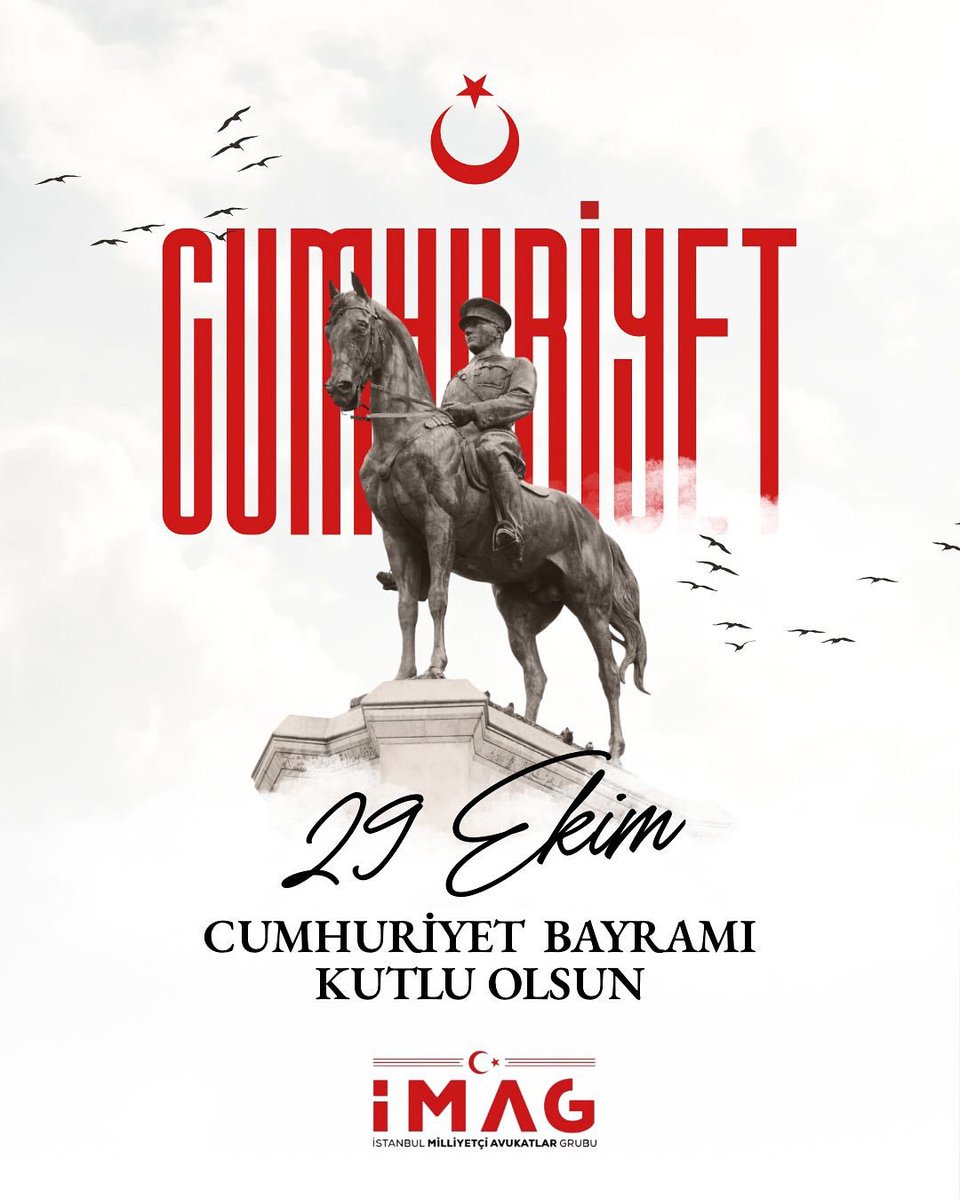 29 Ekim Cumhuriyet Bayramımız Kutlu Olsun.

Yaşasın Cumhuriyet 🇹🇷