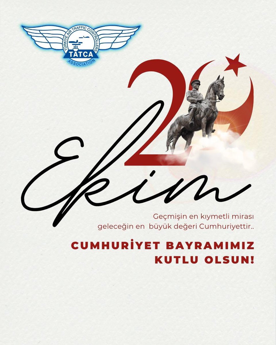 Cumhuriyetimizin 102. yılını, göklerdeki sorumluluğumuzun bilinci ve Cumhuriyetimizin bize kazandırdığı özgüvenle kutluyoruz.🇹🇷

Bağımsızlığın simgesi olan göklerde, Cumhuriyetin izinde!✨

Başta Gazi Mustafa Kemal Atatürk olmak üzere, bu mirası bizlere emanet eden tüm