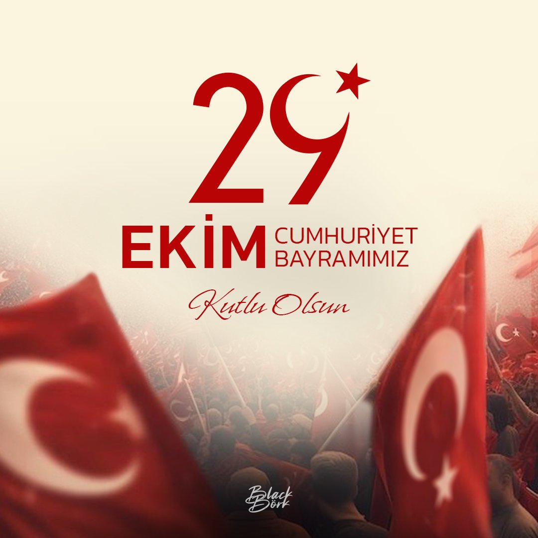 29 Ekim Cumhuriyet Bayramımız kutlu olsun.