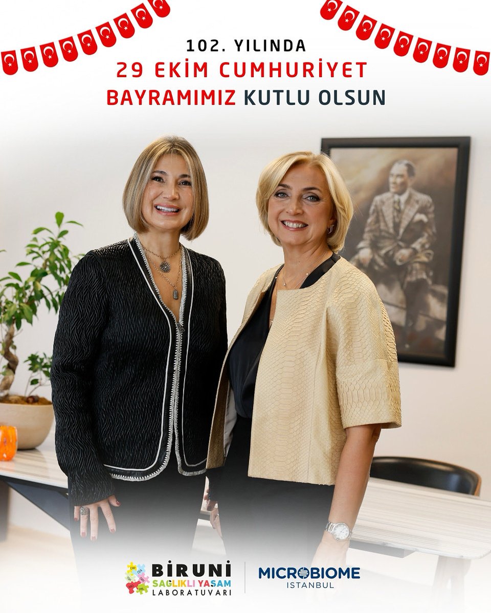 Cumhuriyetimiz 102 Yaşında! 29 Ekim Cumhuriyet Bayramımız Kutlu Olsun!

@birunilab #microbiomeistanbul #29ekim #MustafaKemalAtatürk #cumhuriyetbayrami #cumhuriyetimiz102yasinda