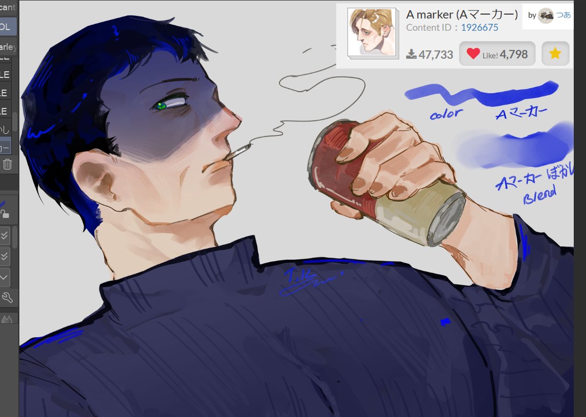 Tokotoki_Toko's tweet image. Sharing brushes that I usually use
#ninah #csp #brush