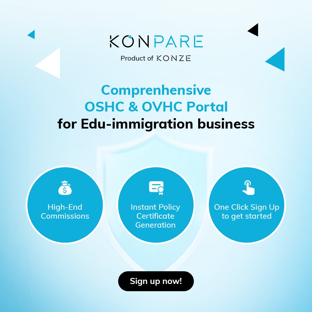 konze_tech's tweet photo. Behind every successful 𝐄𝐝𝐮-𝐢𝐦𝐦𝐢𝐠𝐫𝐚𝐭𝐢𝐨𝐧 𝐚𝐠𝐞𝐧𝐭 is a reliable system that simplifies the workflow.

With 𝐊𝐎𝐍𝐏𝐀𝐑𝐄, agents can manage OSHC &amp; OVHC policies effortlessly.

𝐆𝐞𝐭 𝐒𝐭𝐚𝐫𝐭𝐞𝐝 : https://t.co/ZpX5DGhiK5

#KONZE #KONPARE #EduImmigration #OSHC https://t.co/hBFKG4fxDH