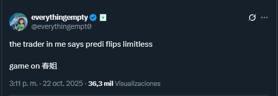 Pedr0_DC's tweet image. Let me tell you about the latest developments we’ve seen at @PredictBase  that might have gone unnoticed:

🔹 Yesterday, they launched a major update enabling live odds, which makes betting on Predictbase much more meaningful. 
The trading volume has increased 5x compared to the…