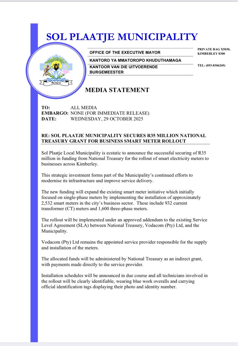 Executive Mayor_Cllr Martha Bartlett tweet media