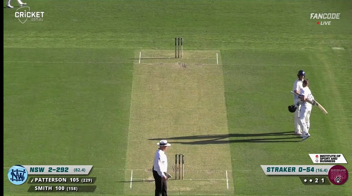 Century for Smudge, his 13th career hundred in Shield