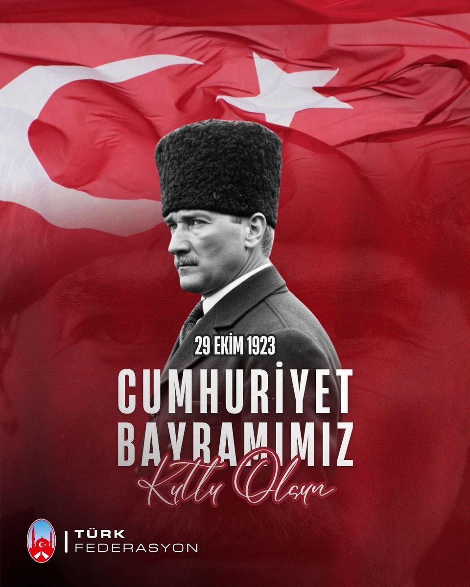 🇹🇷 Cumhuriyetimizin 102. Yılı Kutlu Olsun 🇹🇷 

Cumhuriyetimizin kurucusu Gazi Mustafa Kemal Atatürk başta olmak üzere, tüm şehit ve gazilerimizi rahmet, minnet ve saygıyla anıyoruz.

#AvrupaTürklüğü

#29Ekim #CumhuriyetBayramı #Cumhuriyet102Yaşında
#TürkiyeCumhuriyeti